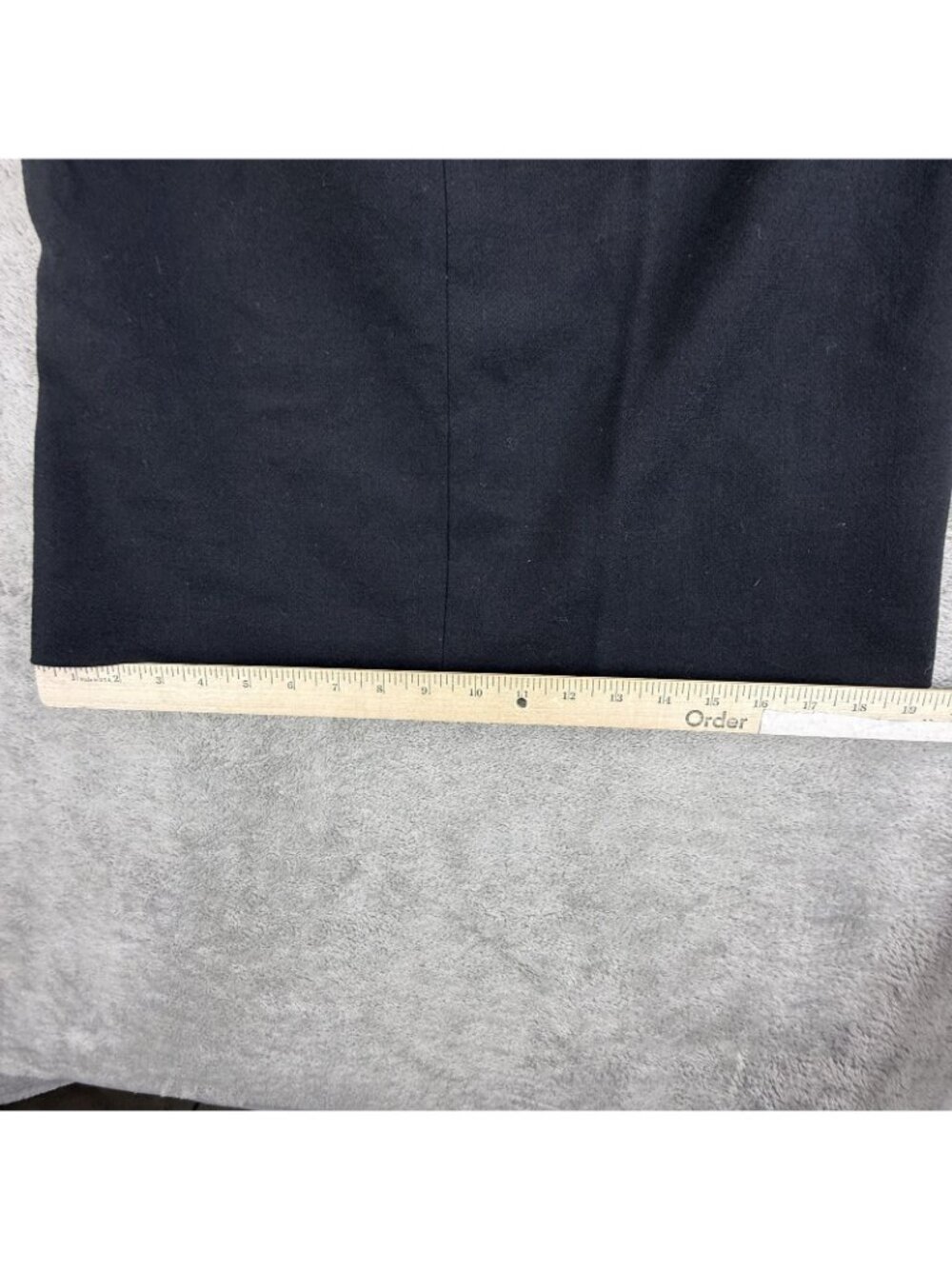 Talbots Skirt Womens 10 Black Wool Pencil Lined Midi Stretch Career Work Office - Picture 9 of 14